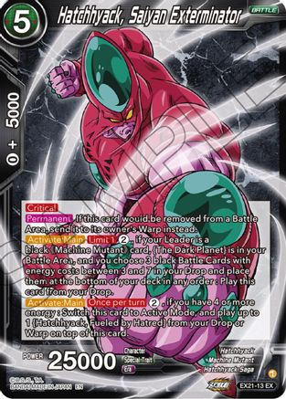 Hatchhyack, Saiyan Exterminator (EX21-13) - 5th Anniversary Set Foil