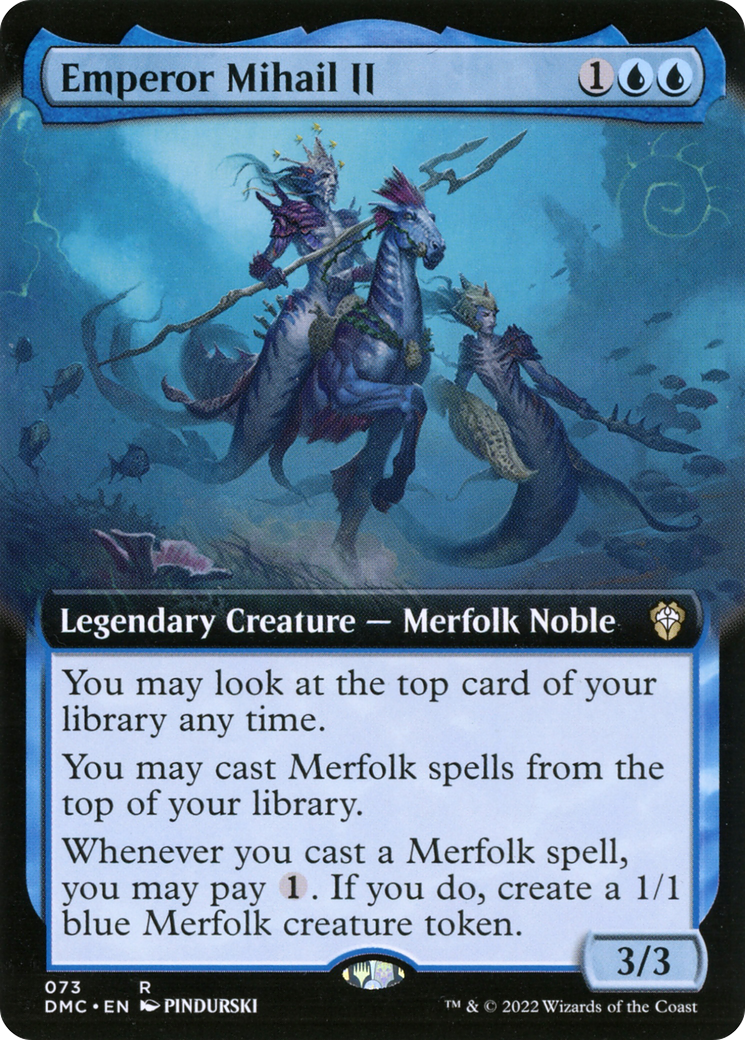 Emperor Mihail II (Extended Art) (DMC-073) - Dominaria United Commander: (Extended Art) Foil