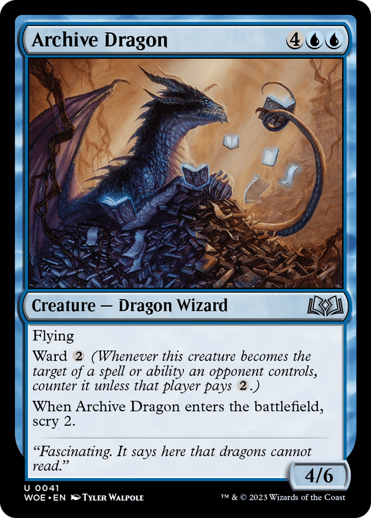 Archive Dragon (WOE-041) - Wilds of Eldraine Foil