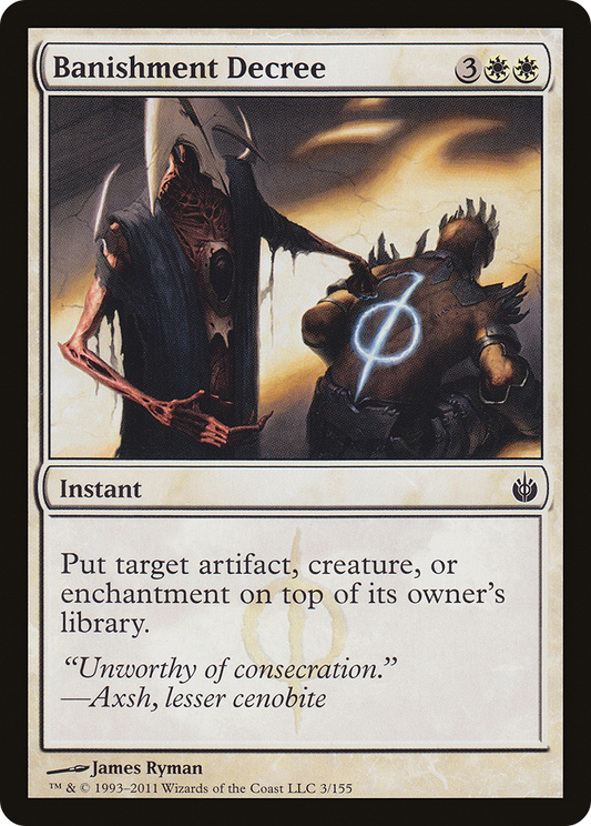 Banishment Decree (MBS-003) - Mirrodin Besieged Foil