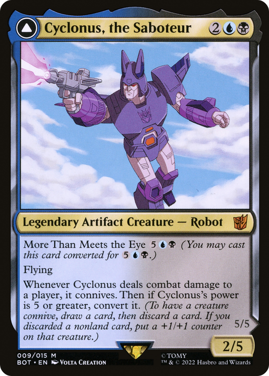 Cyclonus, the Saboteur (BOT-009) - Transformers: (convertdfc) Foil