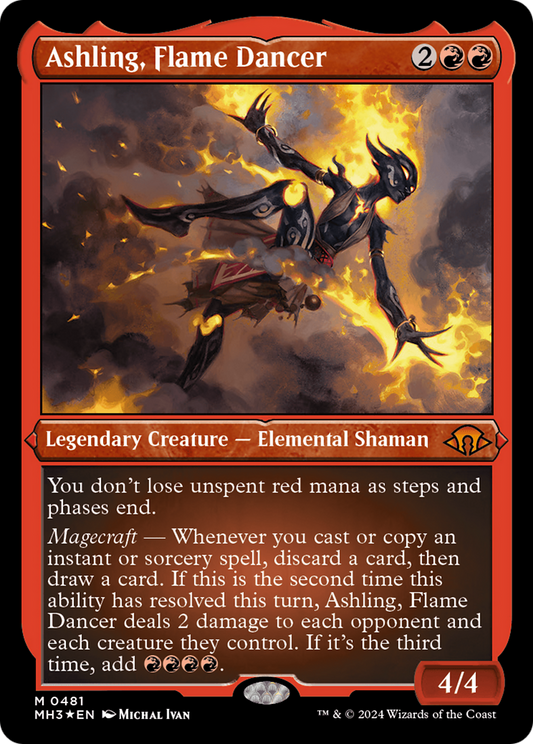 Ashling, Flame Dancer (MH3-481) - Modern Horizons 3 Foil