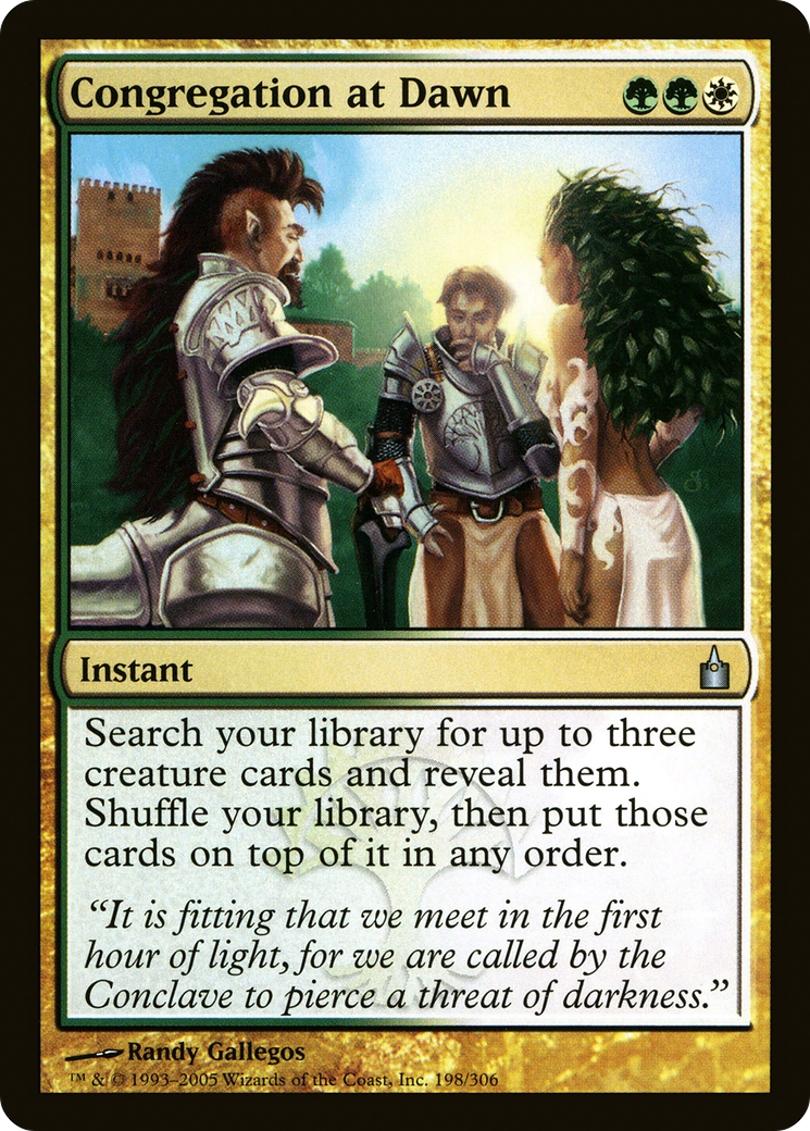 Congregation at Dawn (RAV-198) - Ravnica: City of Guilds Foil