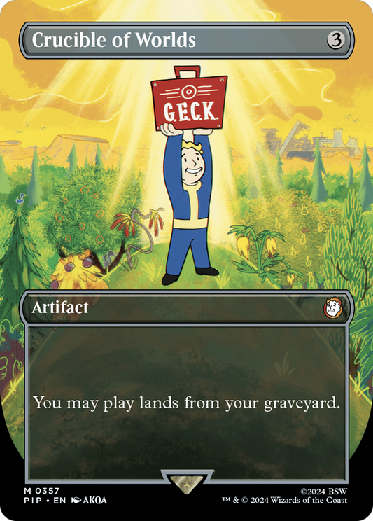 Crucible of Worlds (Borderless) (PIP-357) - Fallout (Borderless) Foil