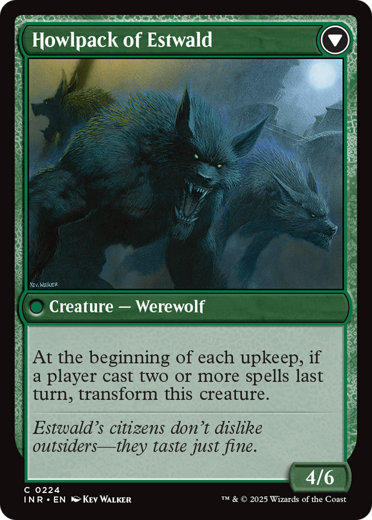 Villagers of Estwald // Howlpack of Estwald (INR-224) - Innistrad Remastered