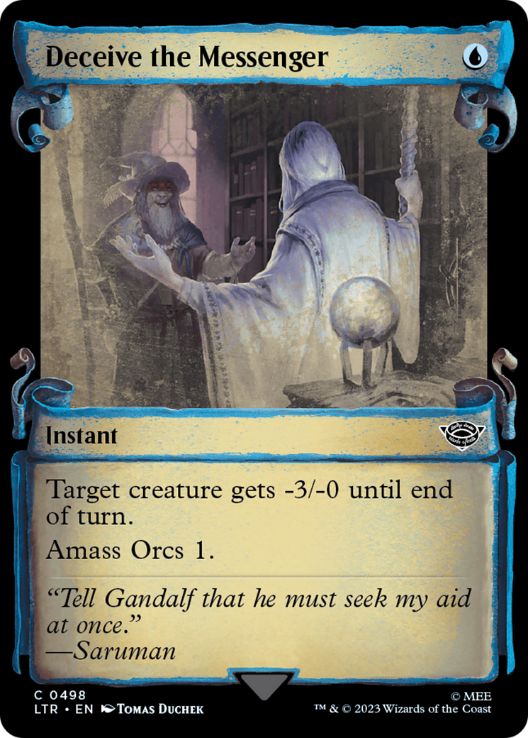 Deceive the Messenger (Showcase Scrolls) (LTR-498) - The Lord of the Rings: Tales of Middle-earth: (Showcase) Foil