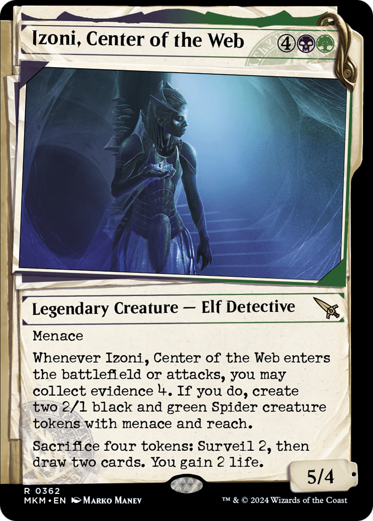 Izoni, Center of the Web (Showcase) (MKM-362) - Murders at Karlov Manor: (Showcase) Foil