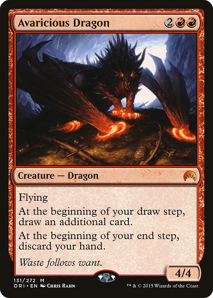 Avaricious Dragon (ORI-131) - Magic Origins