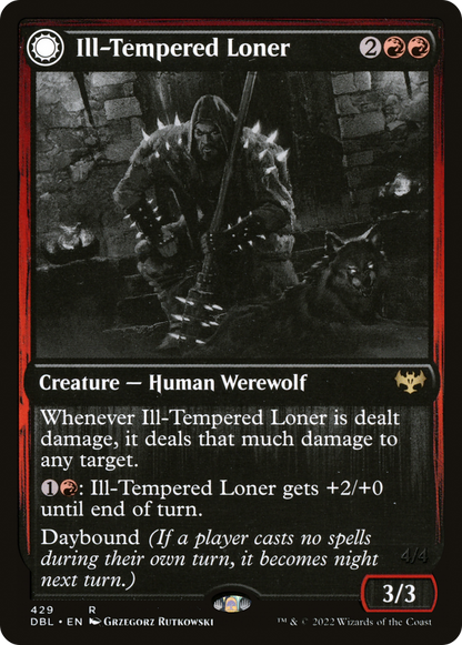 Ill-Tempered Loner (DBL-429) - Innistrad: Double Feature: (Double Faced Transform)
