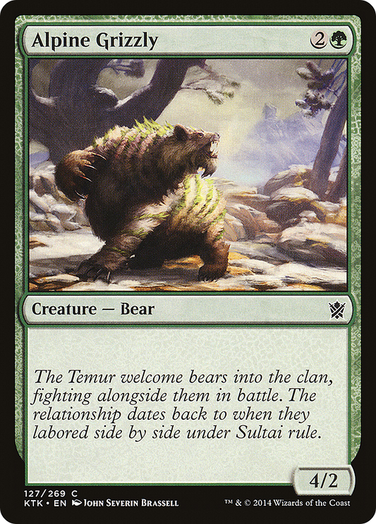 Alpine Grizzly (KTK-127) - Khans of Tarkir