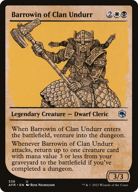 Barrowin of Clan Undurr (Showcase) (AFR-336) - Adventures in the Forgotten Realms: (Showcase) Foil