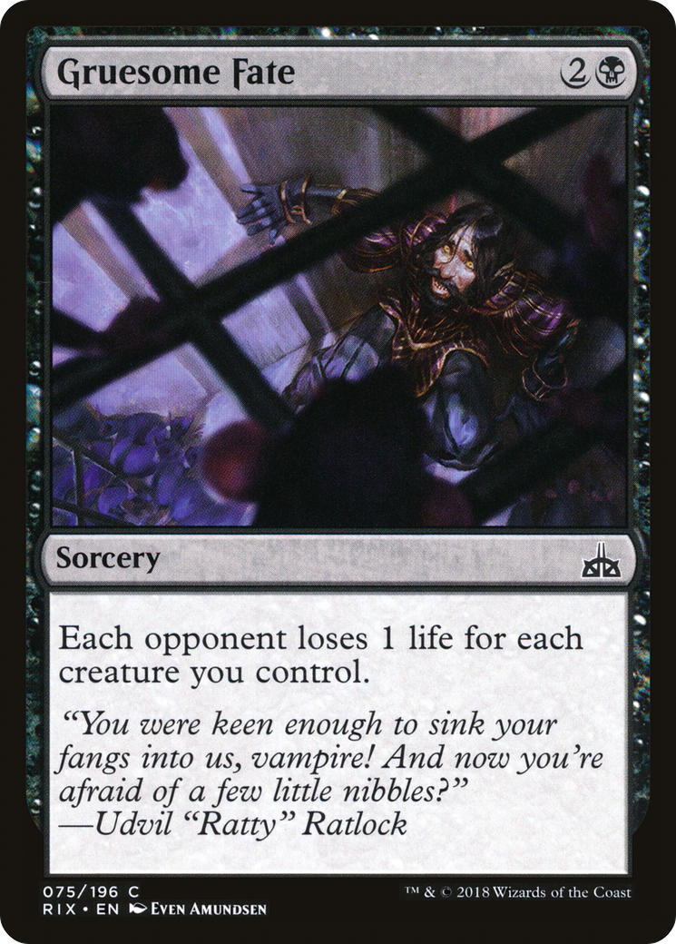 Gruesome Fate (RIX-075) - Rivals of Ixalan