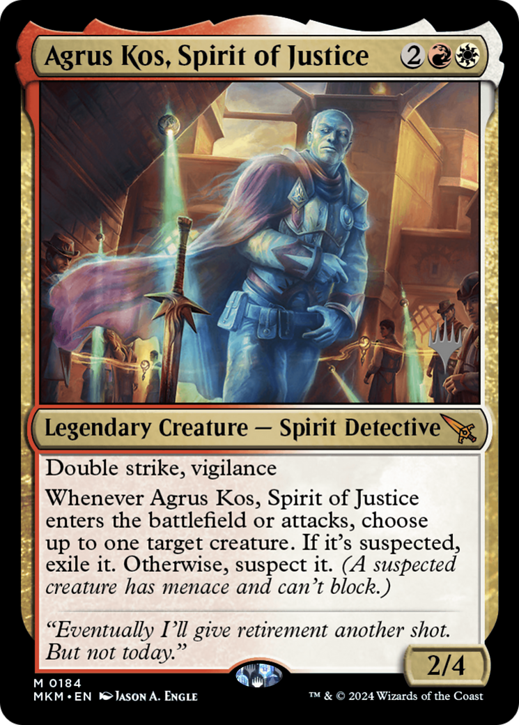 Agrus Kos, Spirit of Justice (PPMKM-184) - Murders at Karlov Manor Promos