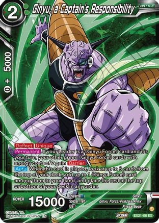 Ginyu, a Captain's Responsibility (EX21-08) - 5th Anniversary Set Foil