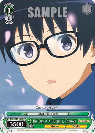 The Day It All Begins, Tomoya (SHS/W56-TE05 TD) - Saekano: How to Raise a Boring Girlfriend