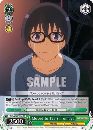 Moved to Tears, Tomoya (SHS/W56-TE06 TD) - Saekano: How to Raise a Boring Girlfriend