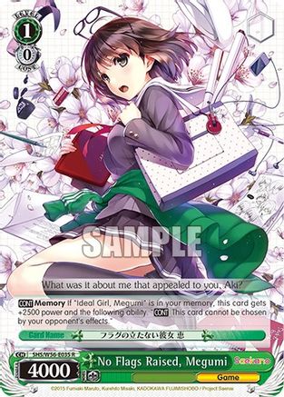 No Flags Raised, Megumi (SHS/W56-E035 R) - Saekano: How to Raise a Boring Girlfriend