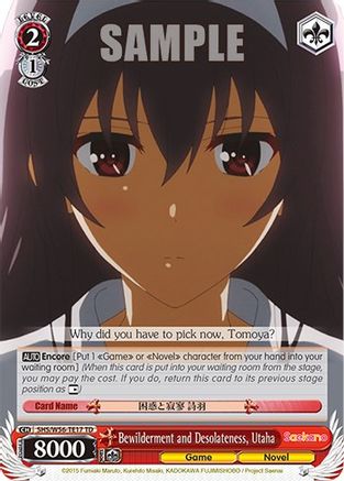Bewilderment and Desolateness, Utaha (SHS/W56-TE17 TD) - Saekano: How to Raise a Boring Girlfriend