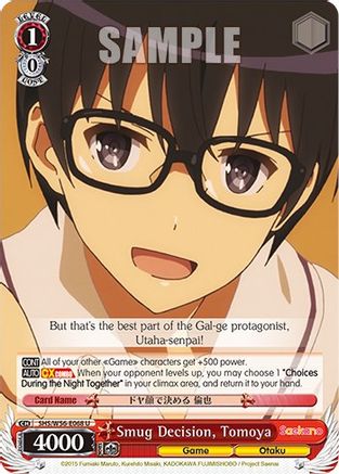 Smug Decision, Tomoya (SHS/W56-E068 U) - Saekano: How to Raise a Boring Girlfriend