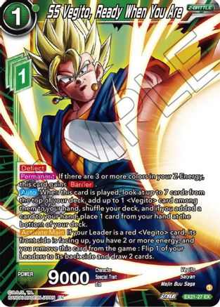 SS Vegito, Ready When You Are (EX21-27) - 5th Anniversary Set