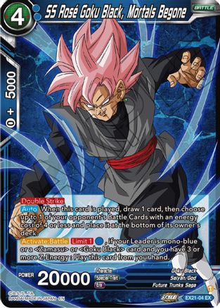 SS Rose Goku Black, Mortals Begone (EX21-04) - 5th Anniversary Set Foil