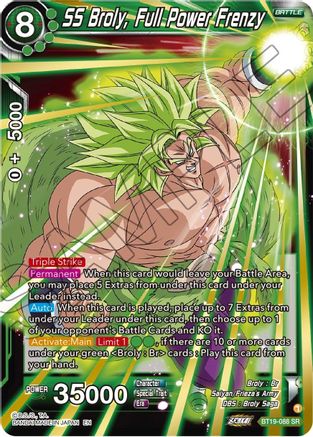 SS Broly, Full Power Frenzy (BT19-088) - Fighters Ambition Foil