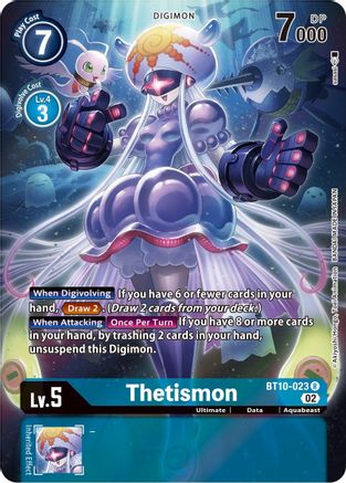 Thetismon (Alternate Art) (BT10-023) - Xros Encounter Foil