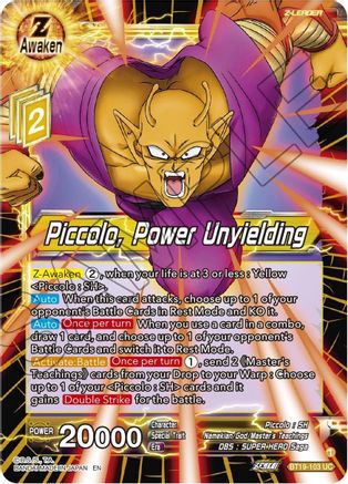 Piccolo, Power Unyielding (BT19-103) - Fighters Ambition