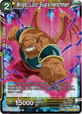 Wings, Lord Slug's Henchman (BT19-120) - Fighters Ambition