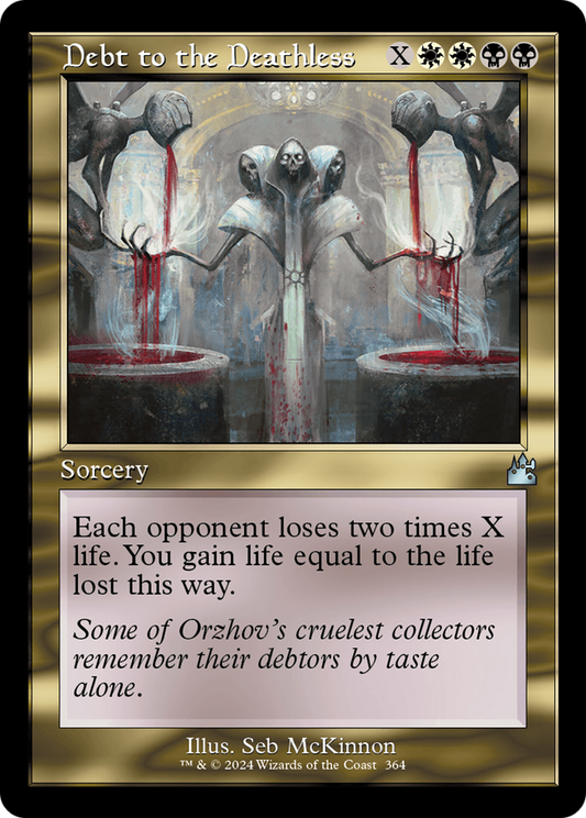 Debt to the Deathless (Retro Frame) (RVR-364) - Ravnica Remastered Foil