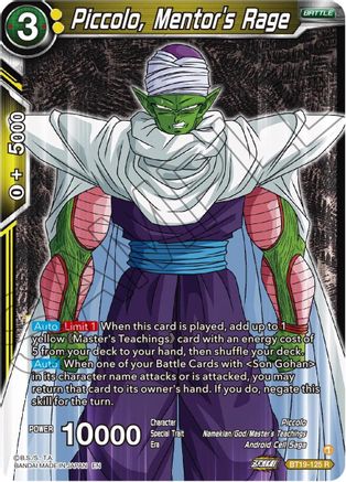 Piccolo, Mentor's Rage (BT19-125) - Fighters Ambition
