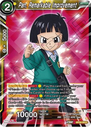 Pan, Remarkable Improvement (BT19-130) - Fighters Ambition