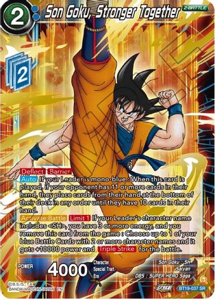 Son Goku, Stronger Together (BT19-037) - Fighters Ambition Foil