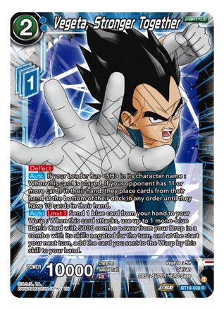 Vegeta, Stronger Together (BT19-038) - Fighters Ambition Foil