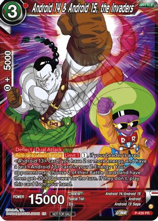 Android 14 & Android 15, the Invaders (Zenkai Series Tournament Pack Vol.2) (P-439) - Tournament Promotion Cards