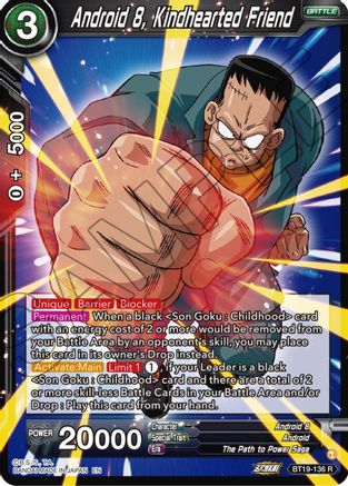 Android 8, Kindhearted Friend (BT19-136) - Fighters Ambition Foil