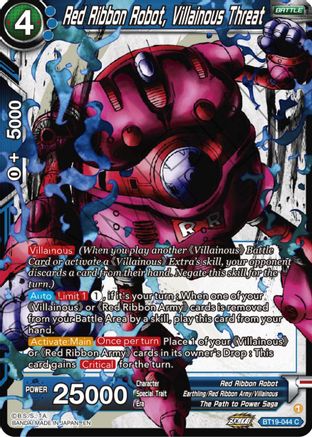 Red Ribbon Robot, Villainous threat (BT19-044) - Fighters Ambition Foil