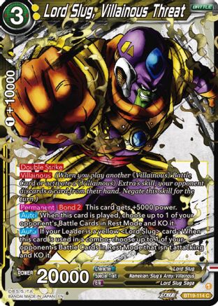 Lord Slug, Villainous Threat (BT19-114) - Fighters Ambition Foil