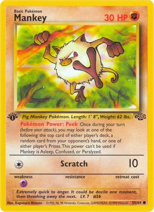 Mankey 055/64  - Unlimited Jungle - Common