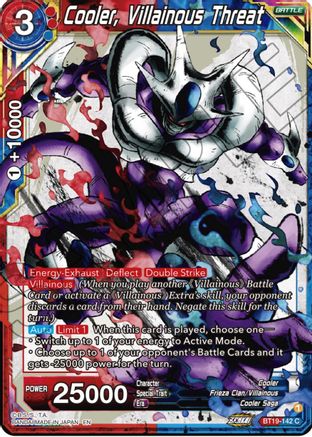Cooler, Villainous Threat (BT19-142) - Fighters Ambition