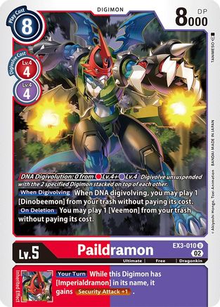 Paildramon (EX3-010) - Draconic Roar
