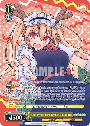 Self-Proclaimed Best Maid, Tohru (OFR) (KMD/W96-TE05OFR OFR) - Miss Kobayashi's Dragon Maid