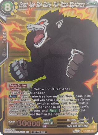 Great Ape Son Goku, Full Moon Nightmare (Championship Pack 2022 Vol.3) (P-431) - Tournament Promotion Cards