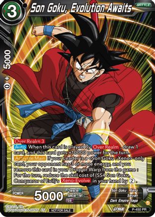 Son Goku, Evolution Awaits (P-450) - Tournament Promotion Cards