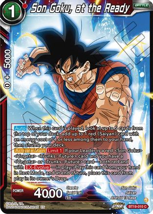 Son Goku, at the Ready (BT19-010) - Fighters Ambition