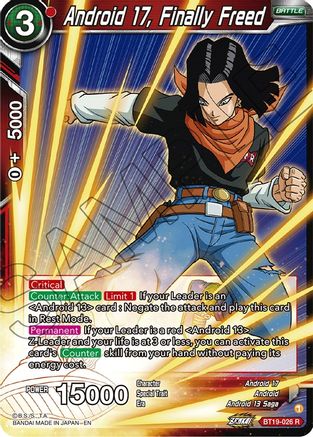 Android 17, Finally Freed (BT19-026) - Fighters Ambition Foil