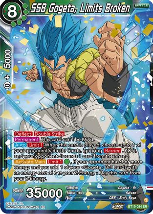 SSB Gogeta, Limits Broken (BT19-084) - Fighters Ambition Foil