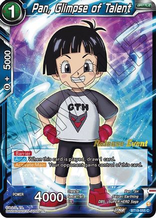 Pan, Glimpse of Talent (Fighter's Ambition Holiday Pack) (BT19-055) - Tournament Promotion Cards