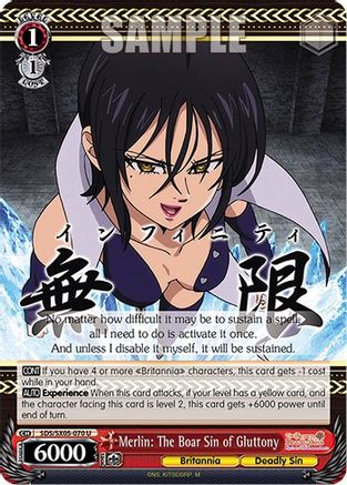 Merlin: The Boar Sin of Gluttony (SDS/SX05-070 U) - The Seven Deadly Sins: Revival of The Commandments