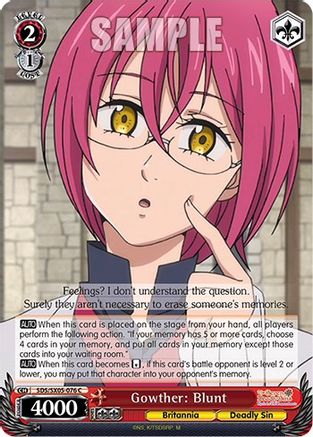 Gowther: Blunt (SDS/SX05-076 C) - The Seven Deadly Sins: Revival of The Commandments